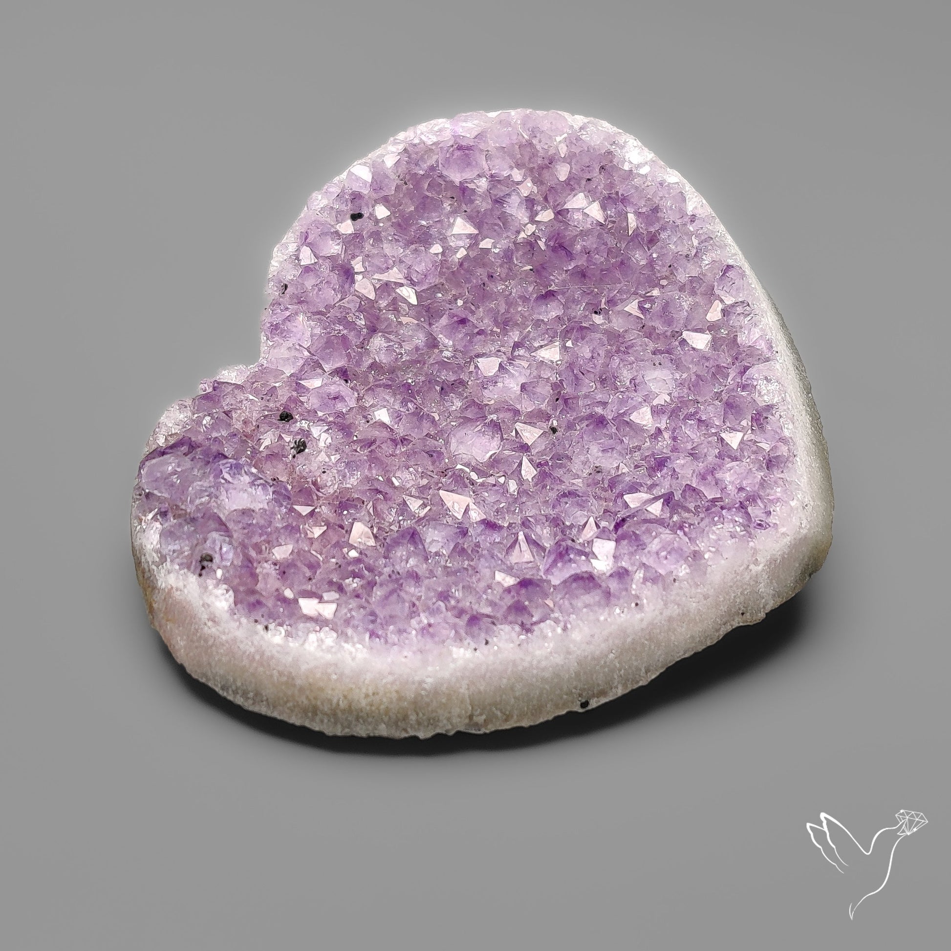 Large Amethyst Druzy Heart Specimen