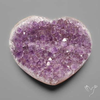Large Amethyst Druzy Heart Specimen