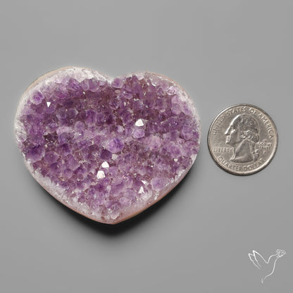 Large Amethyst Druzy Heart Specimen