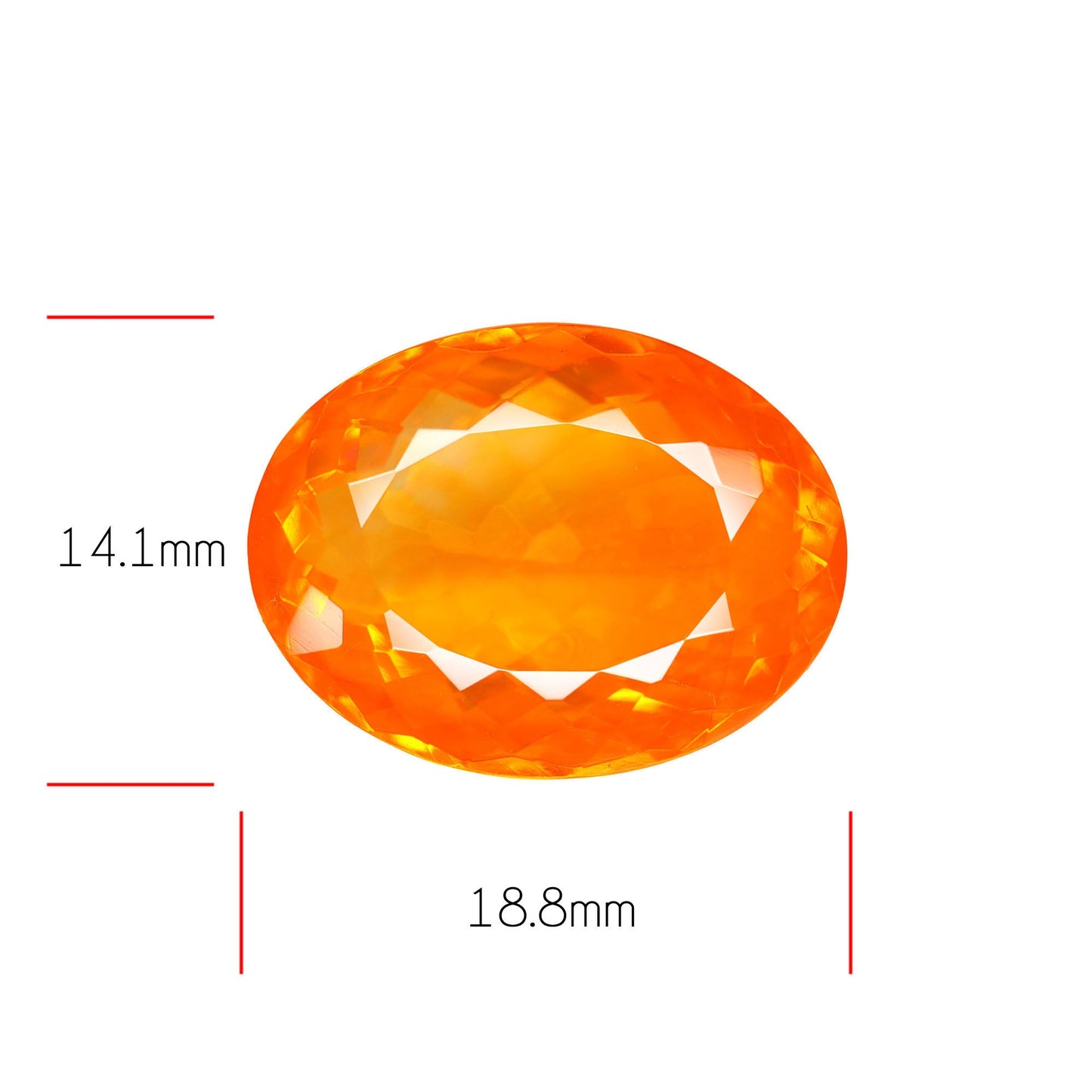 Mexican Fire Opal Faceted