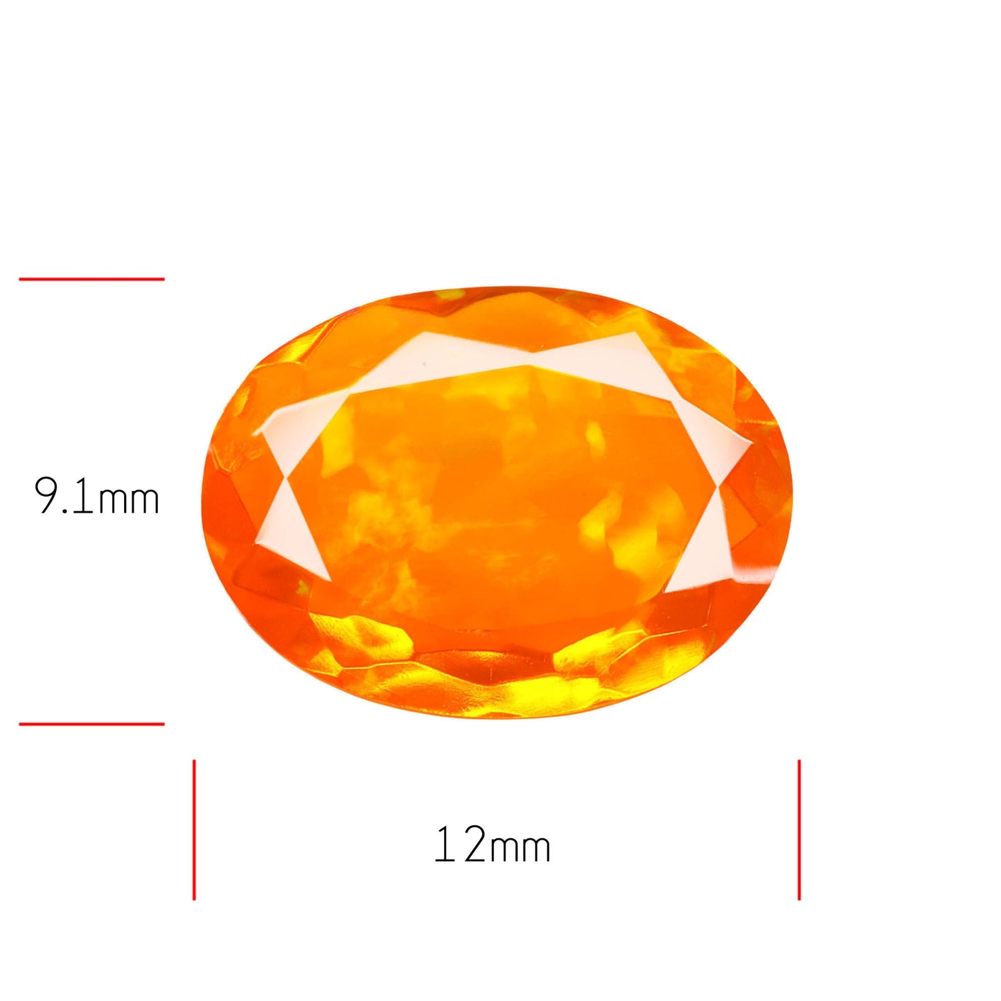 Mexican Fire Opal Faceted