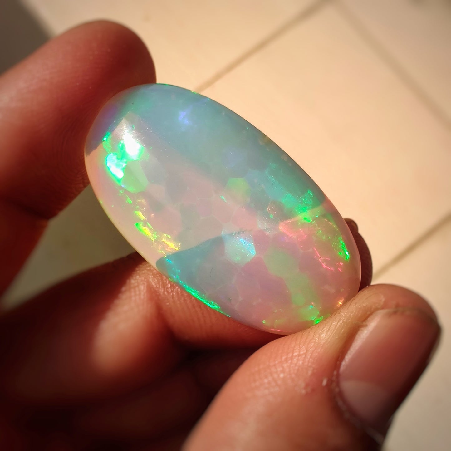 Rare Large Ethiopian Welo Opal Cabochon