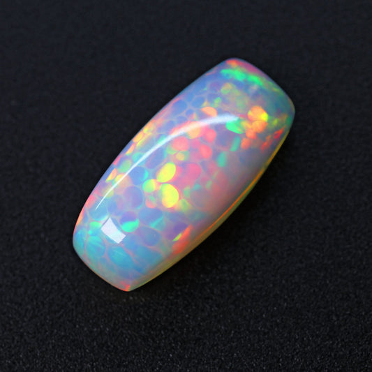 Rare Honeycomb Pattern Ethiopian Opal Cabochon
