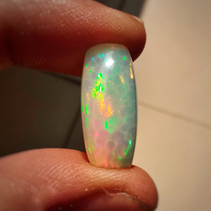 Rare Honeycomb Pattern Ethiopian Opal Cabochon