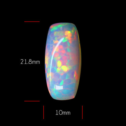 Rare Honeycomb Pattern Ethiopian Opal Cabochon