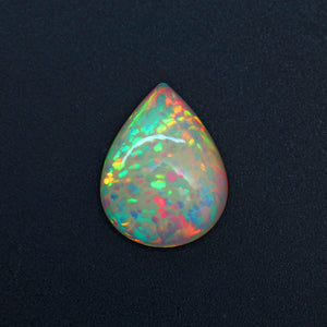Rare Honeycomb Pattern Ethiopian Opal Cabochon