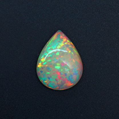 Rare Honeycomb Pattern Ethiopian Opal Cabochon