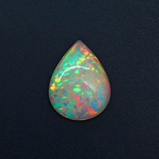 Rare Honeycomb Pattern Ethiopian Opal Cabochon