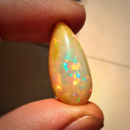 Pin Dot Fire Rare Large Ethiopian Welo Opal Cabochon