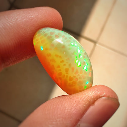 AAA Rare Pattern Large Ethiopian Welo Opal Cabochon