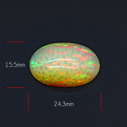 AAA Rare Pattern Large Ethiopian Welo Opal Cabochon