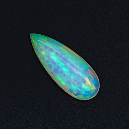 Rare Honeycomb Pattern Ethiopian Opal Cabochon