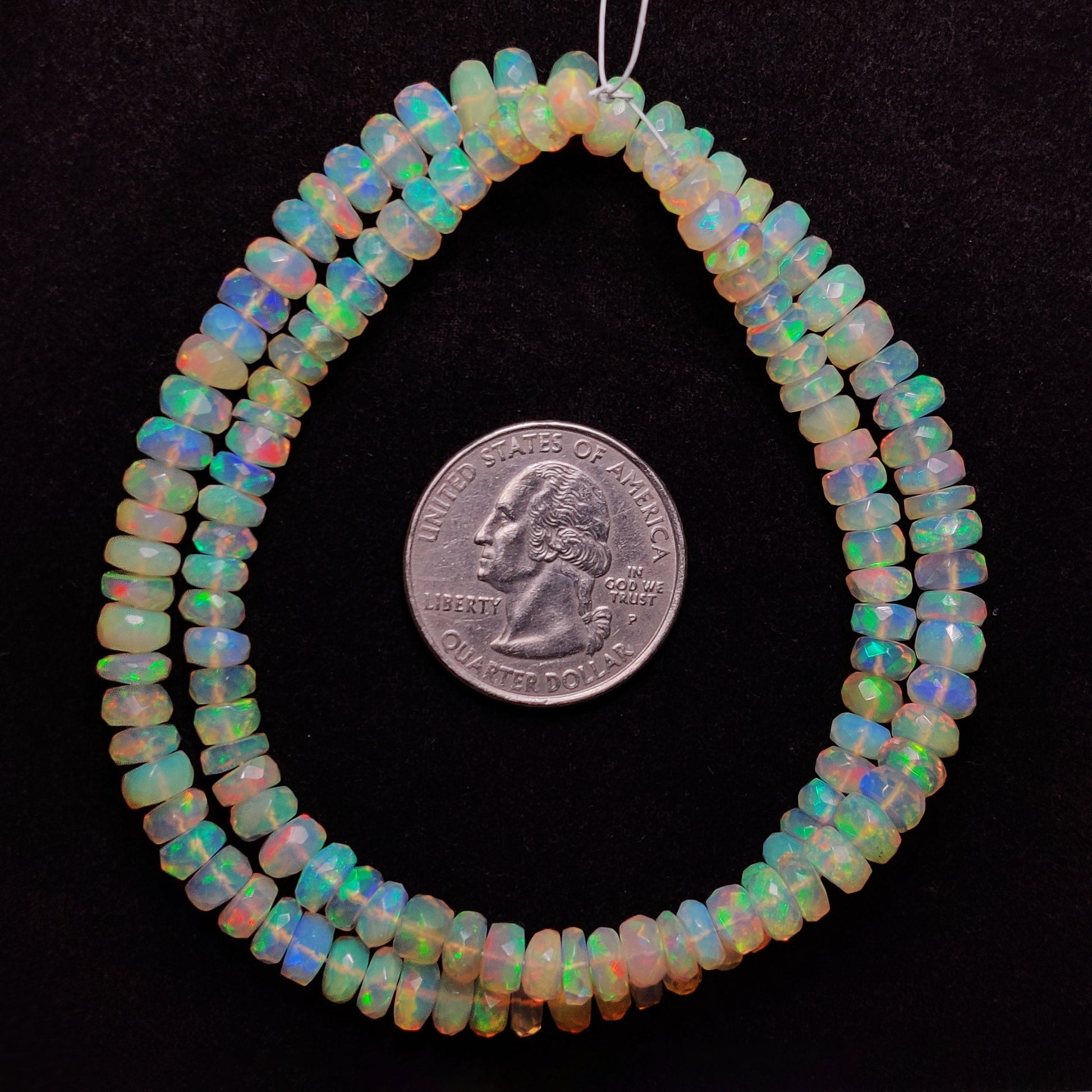 Faceted Ethiopian Opal Beads Line