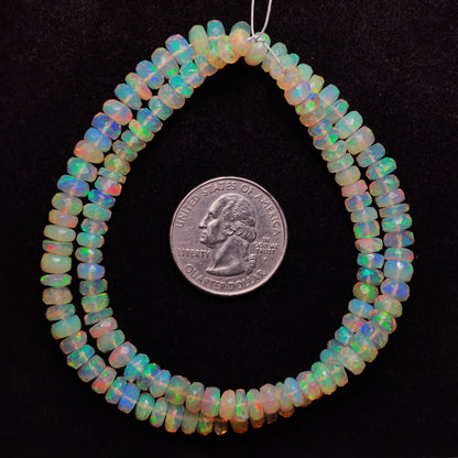 Faceted Ethiopian Opal Beads Line