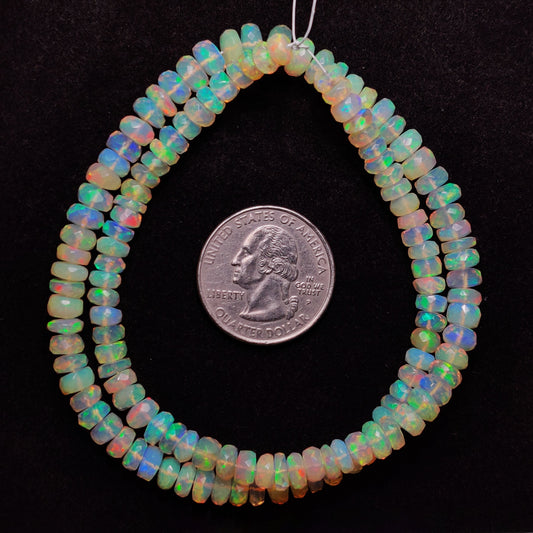 Faceted Ethiopian Opal Beads Line