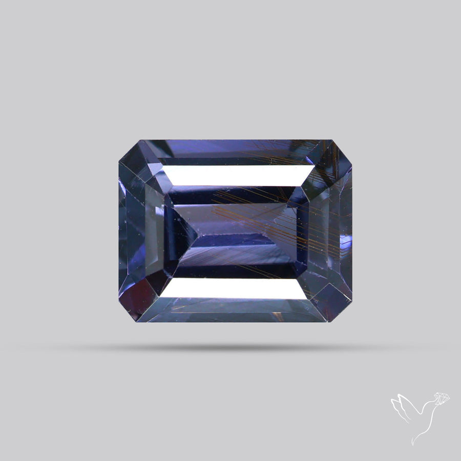 Greyish Purple Spinel Faceted