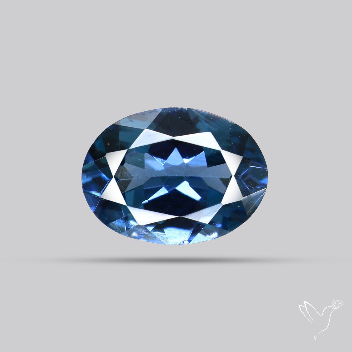 Greyish Purple Spinel Faceted