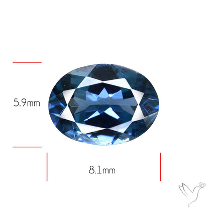 Greyish Purple Spinel Faceted