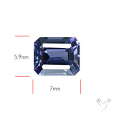 Greyish Purple Spinel Faceted