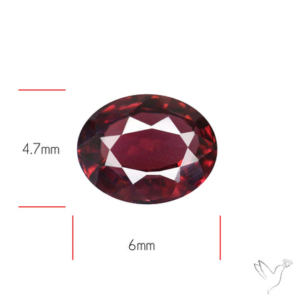Red Spinel Faceted