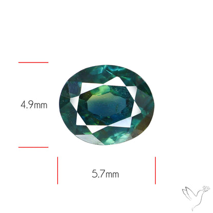 Rare Green Spinel Faceted