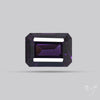 Purple Gray Spinel Faceted