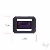 Purple Gray Spinel Faceted
