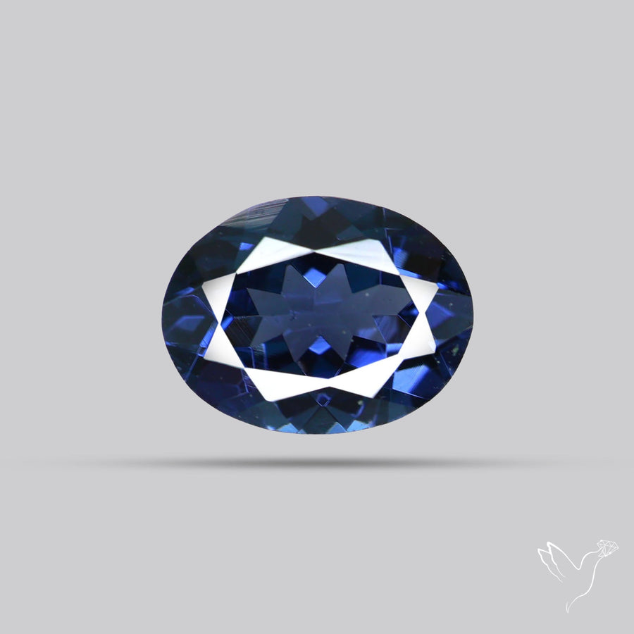 Greyish Purple Spinel Faceted