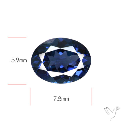 Greyish Purple Spinel Faceted