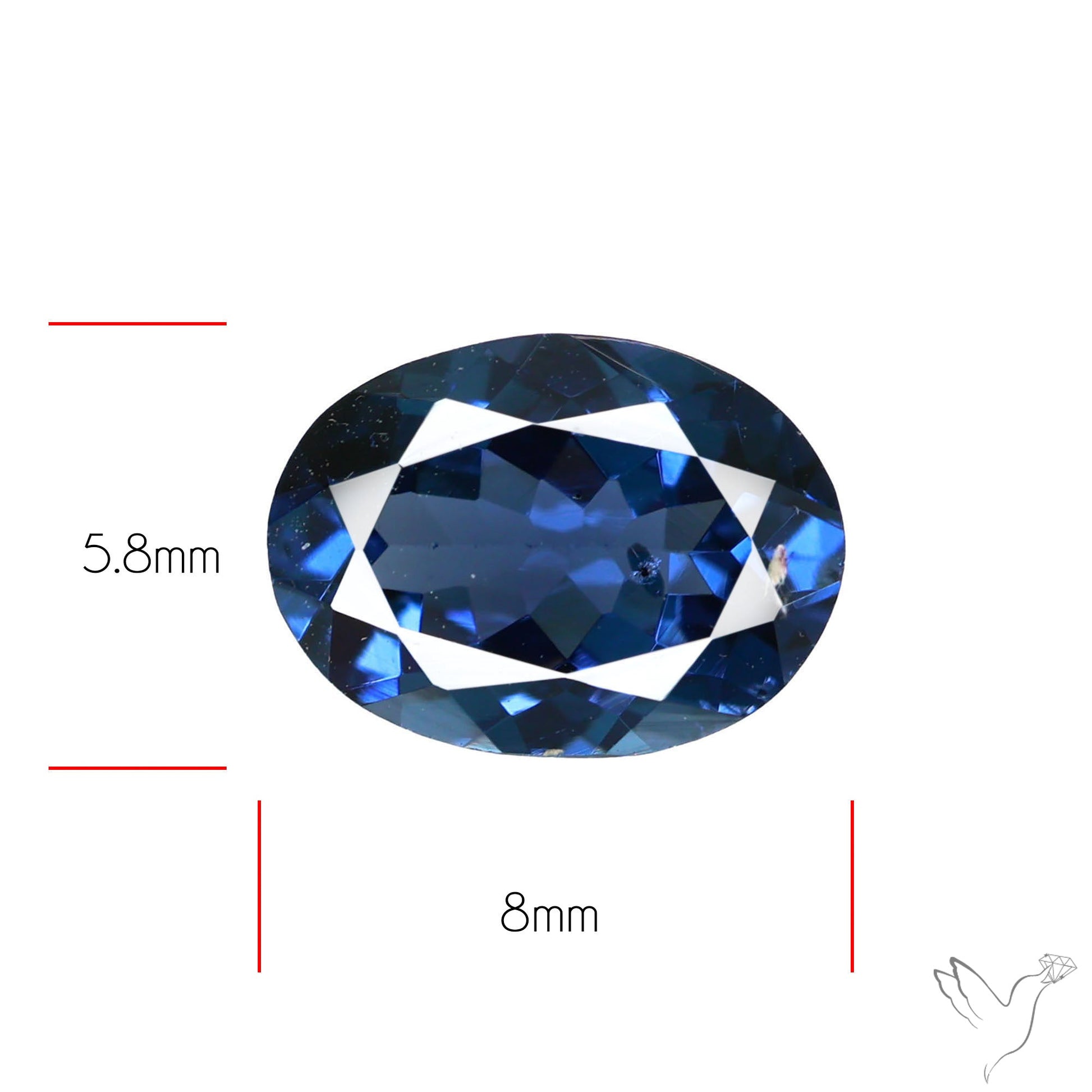 Greyish Purple Spinel Faceted