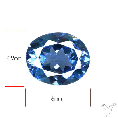 Blue Spinel Faceted