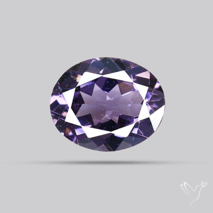 Greyish Purple Spinel Faceted