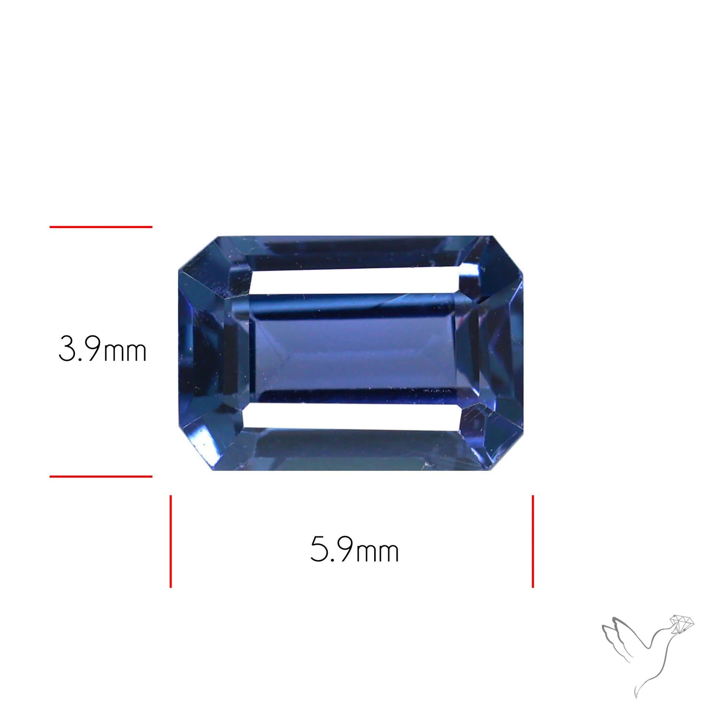 Blue Spinel Faceted