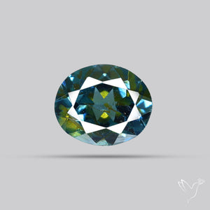 Blue-Green Spinel Faceted