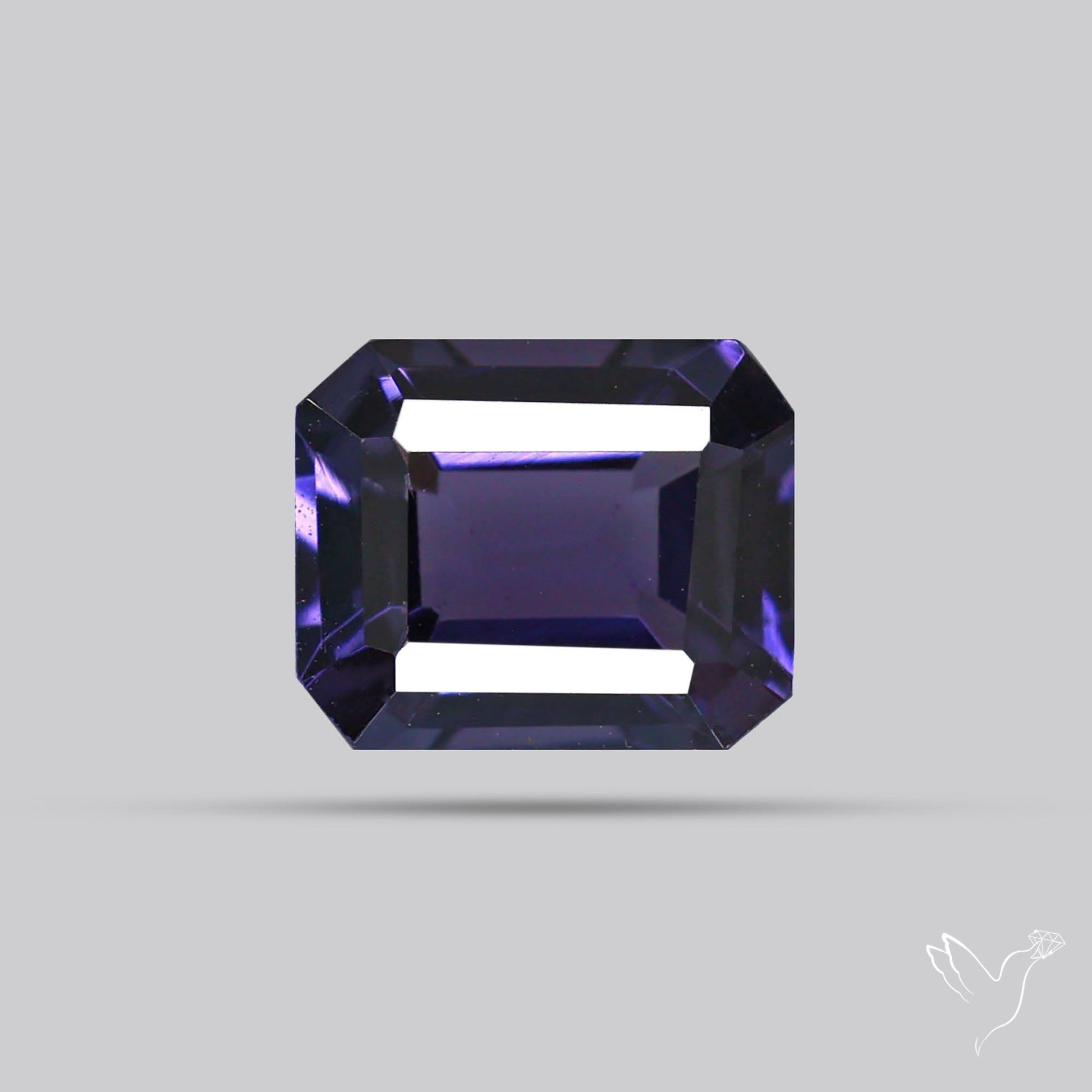 Greyish Purple Spinel Faceted