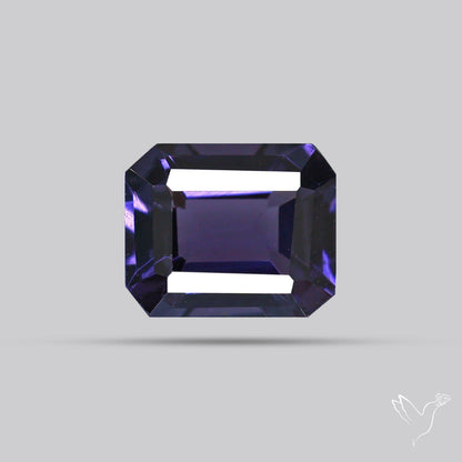 Greyish Purple Spinel Faceted