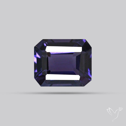 Greyish Purple Spinel Faceted