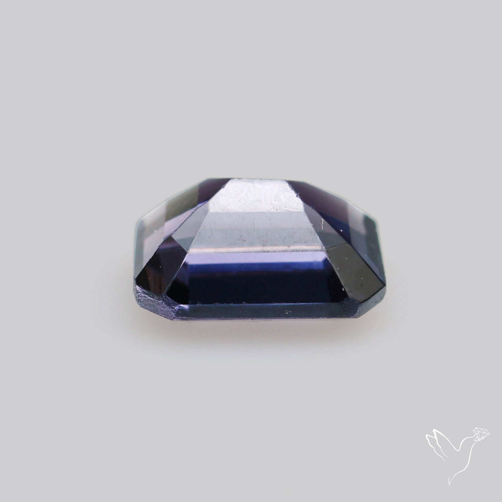 Greyish Purple Spinel Faceted