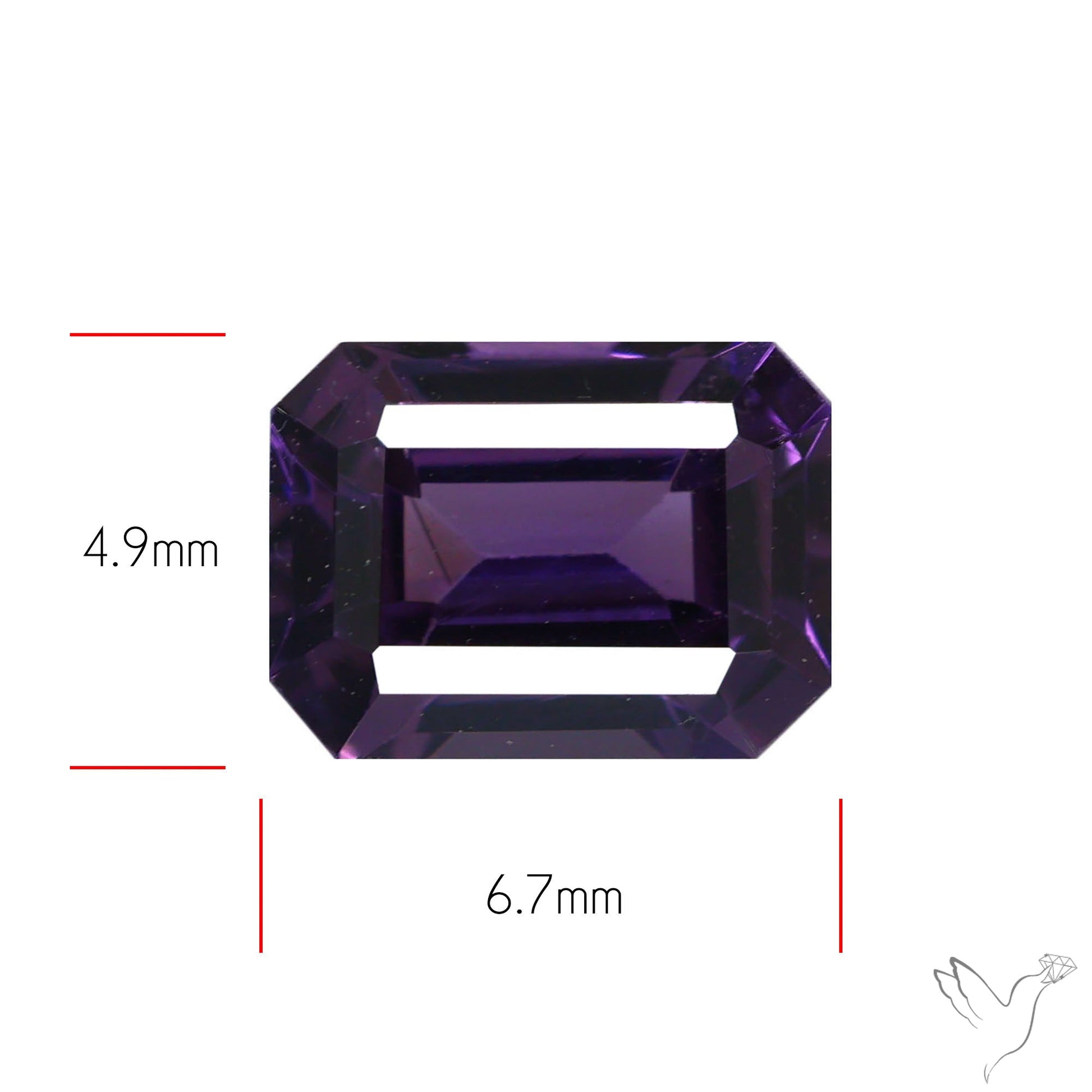 Purple Spinel Faceted