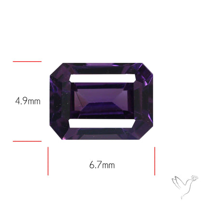 Purple Spinel Faceted
