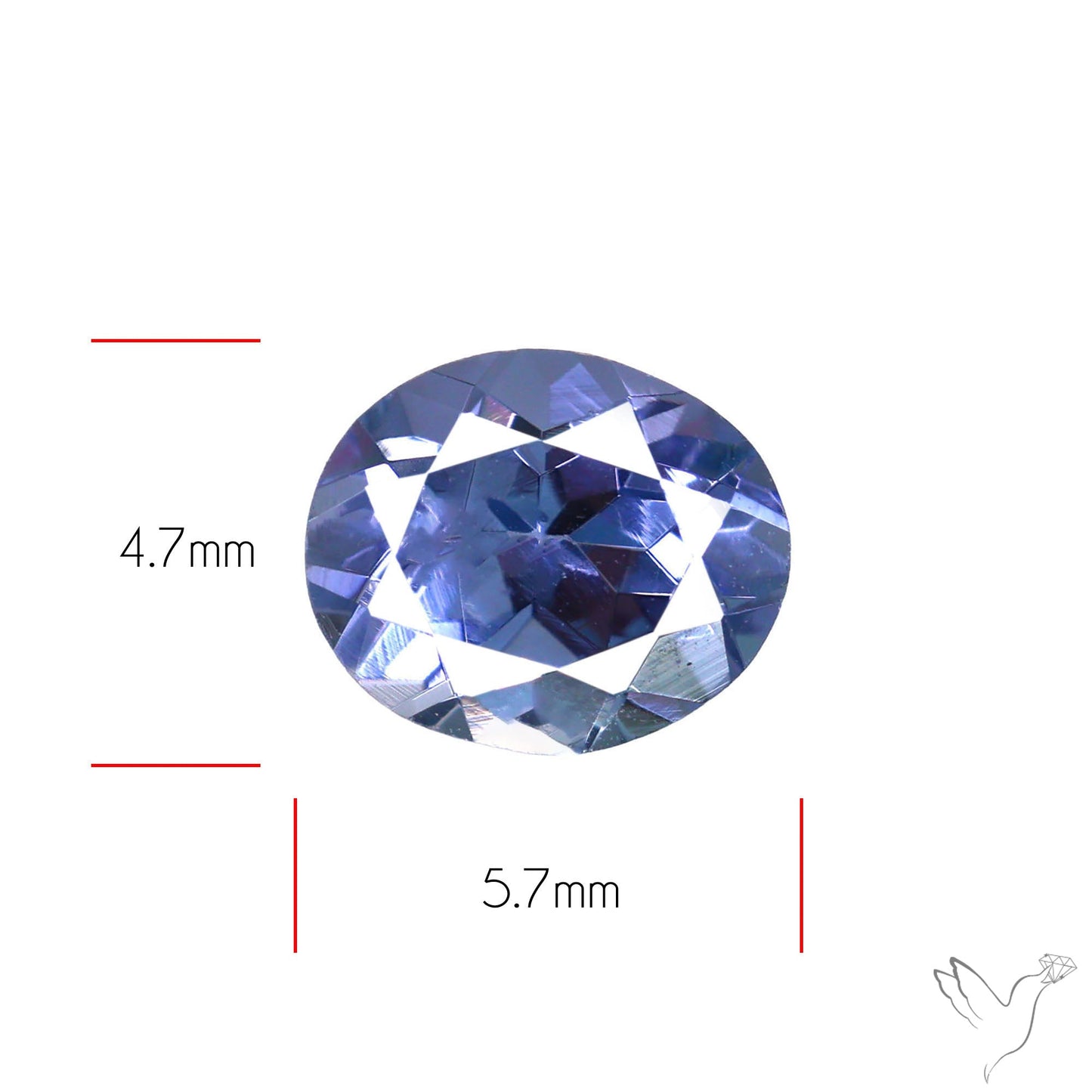 Sky Blue Spinel Faceted