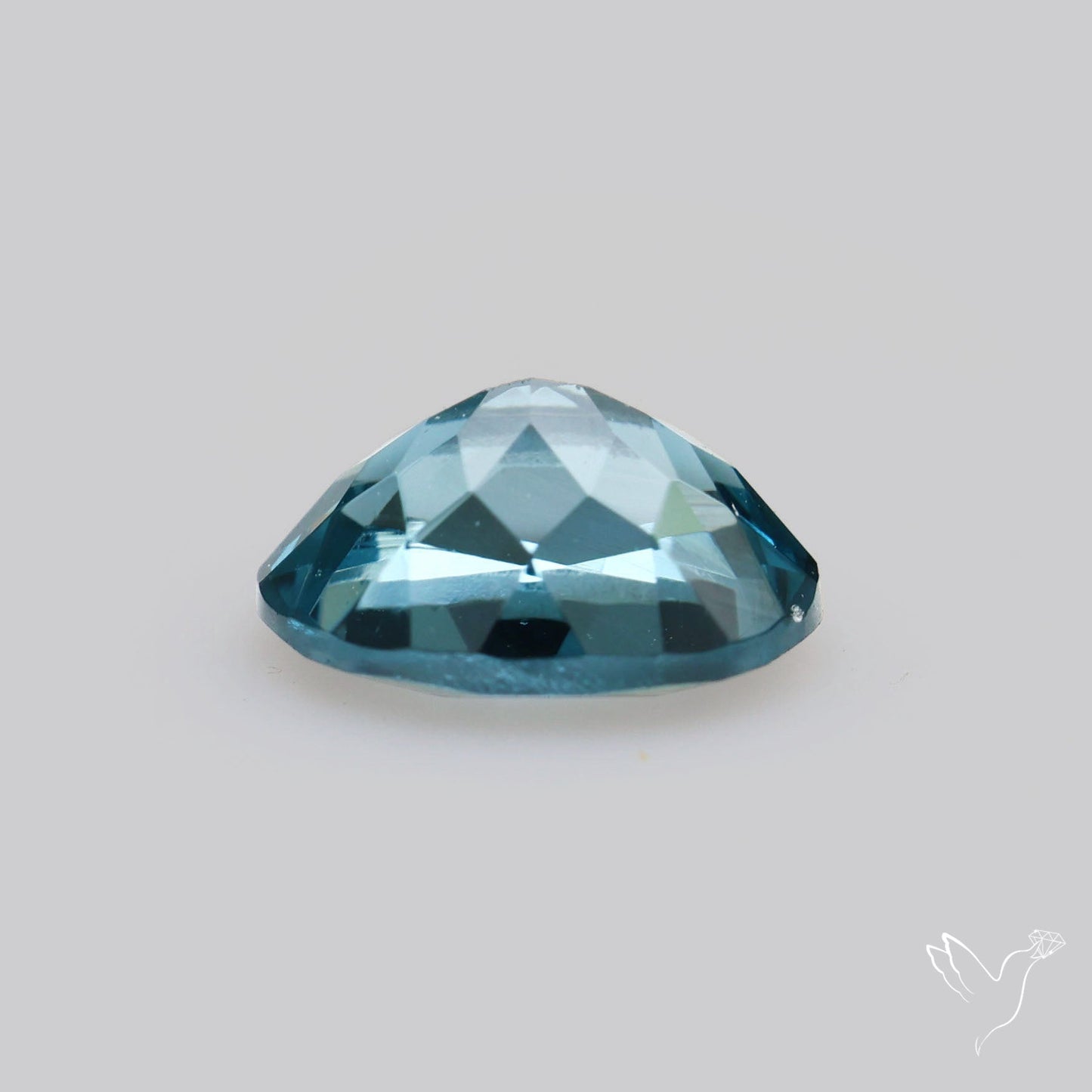 Greyish Blue Spinel Faceted