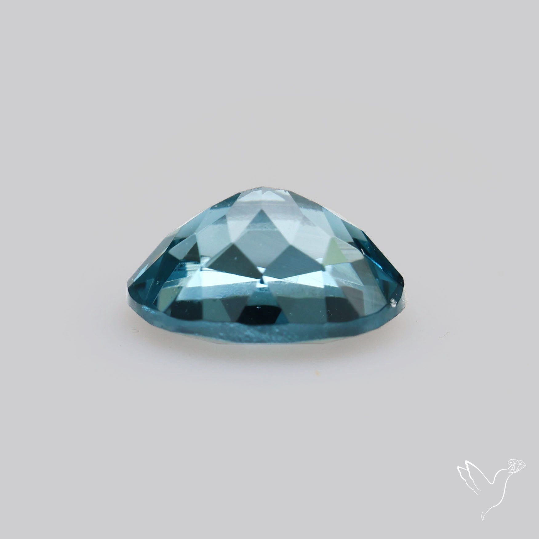 Greyish Blue Spinel Faceted