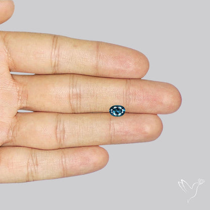 Greyish Blue Spinel Faceted