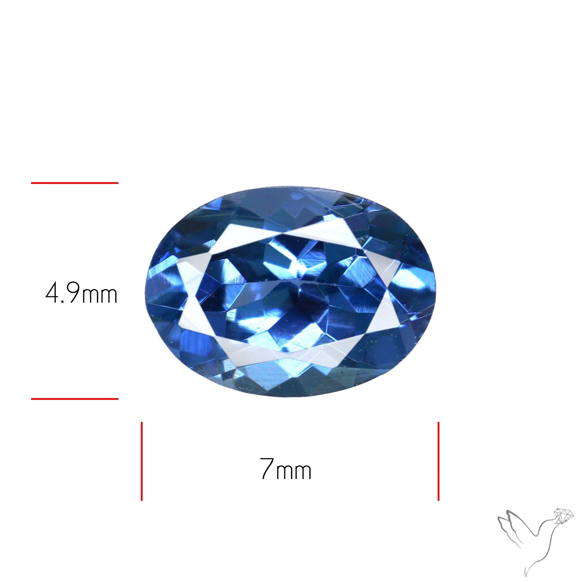 Sky Blue Spinel Faceted