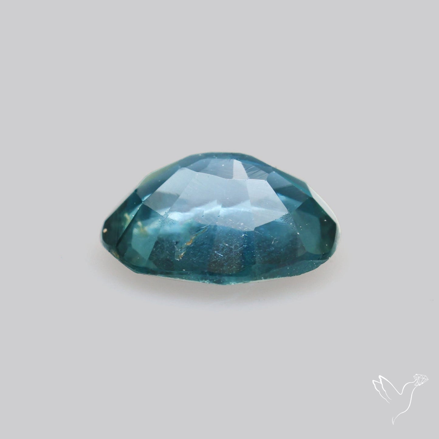 Blue-Green Spinel Faceted