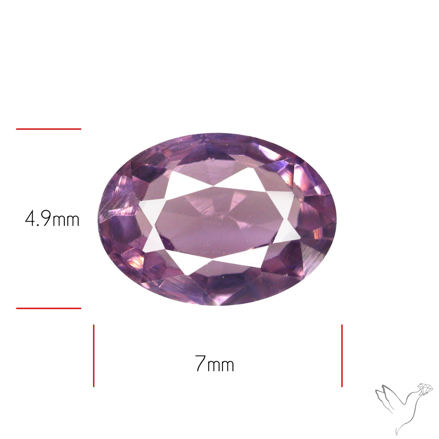 Lavender Spinel Faceted