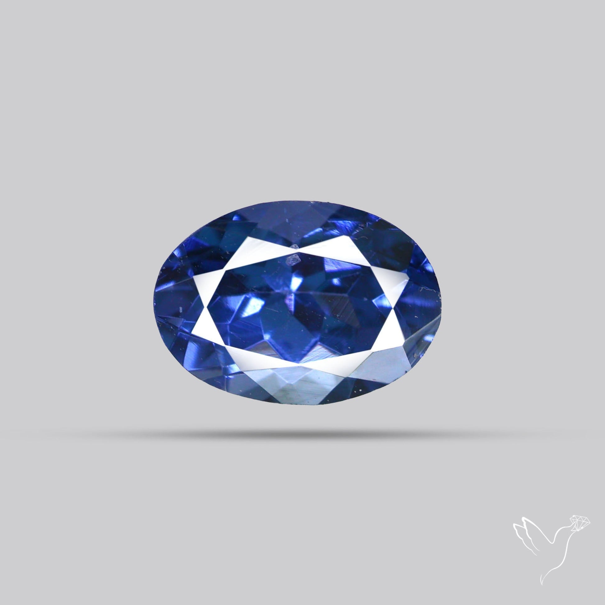 Blue Spinel Faceted