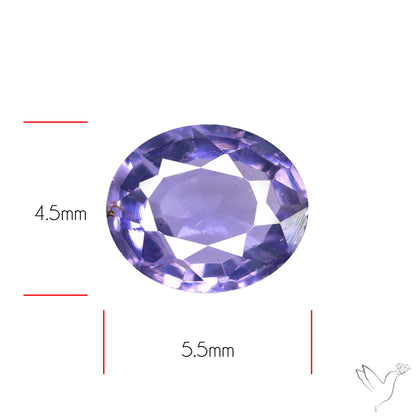 Lavender Spinel Faceted