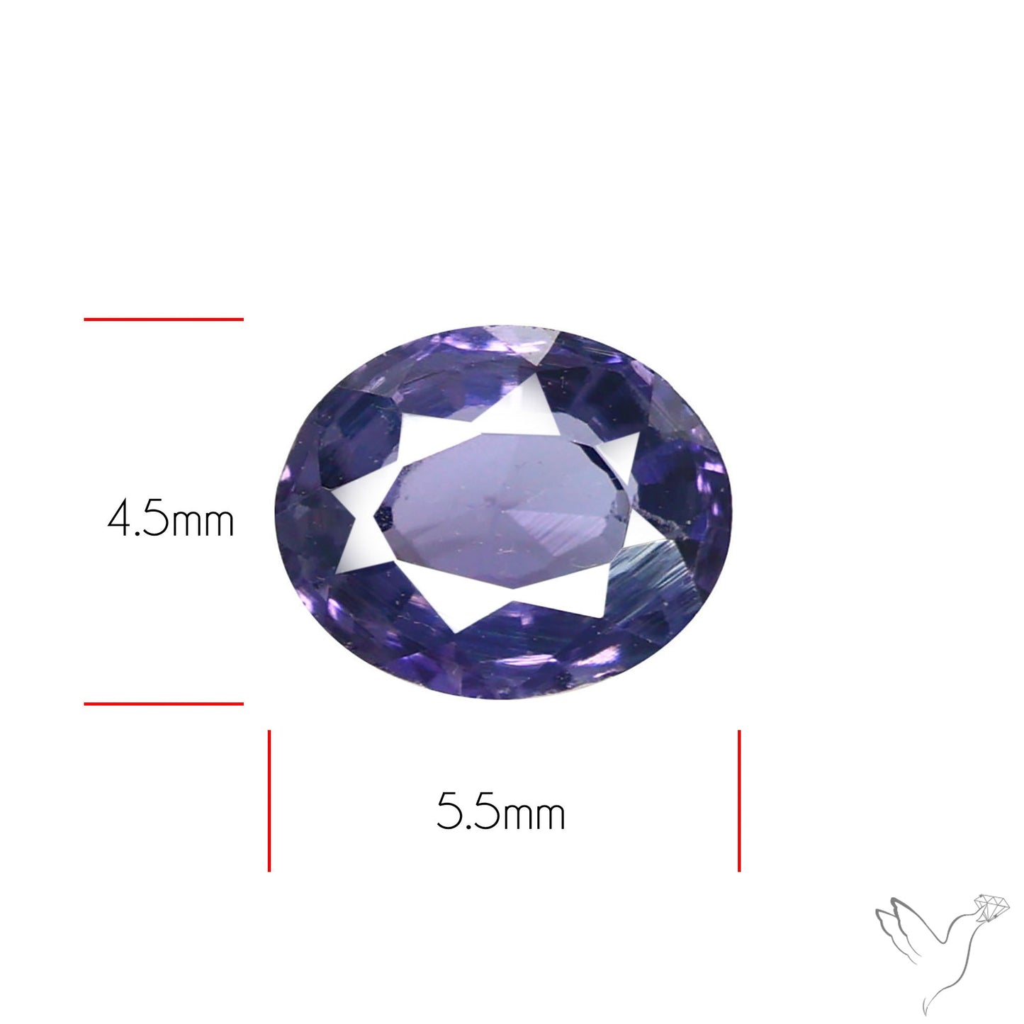 Lavender Spinel Faceted